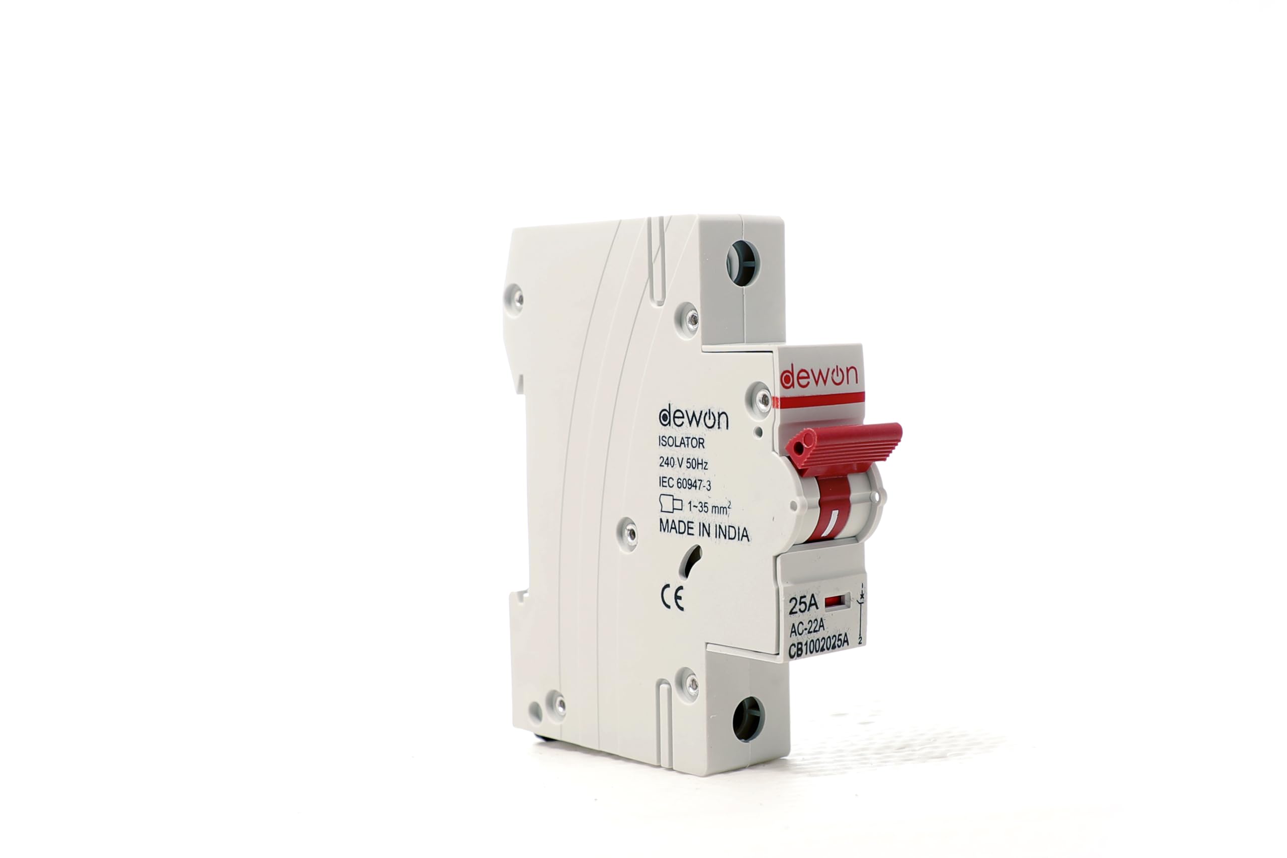 25A Single Pole Isolator | Reliable Power Switchgear | Safe & Durable Circuit Protection